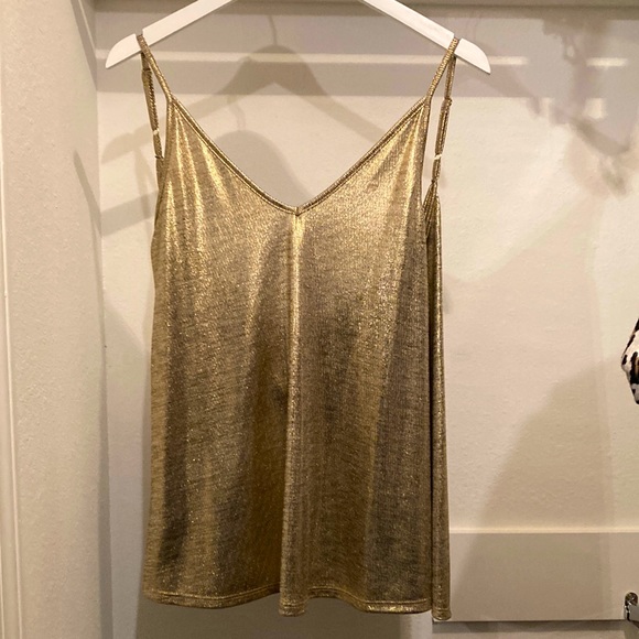 Audrey 3+1 Tops - Audrey Gold Cross Body Top